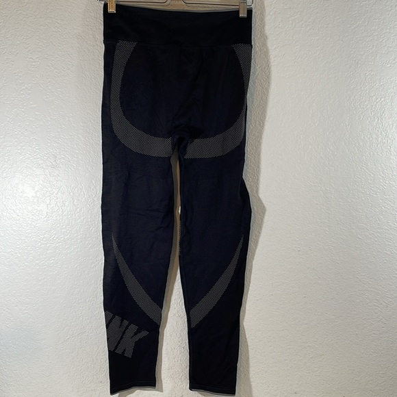 VICTORIA’S SECRET PINK Active Seamless Tight Legging Activewear Large Black Gray - Picture 5 of 10